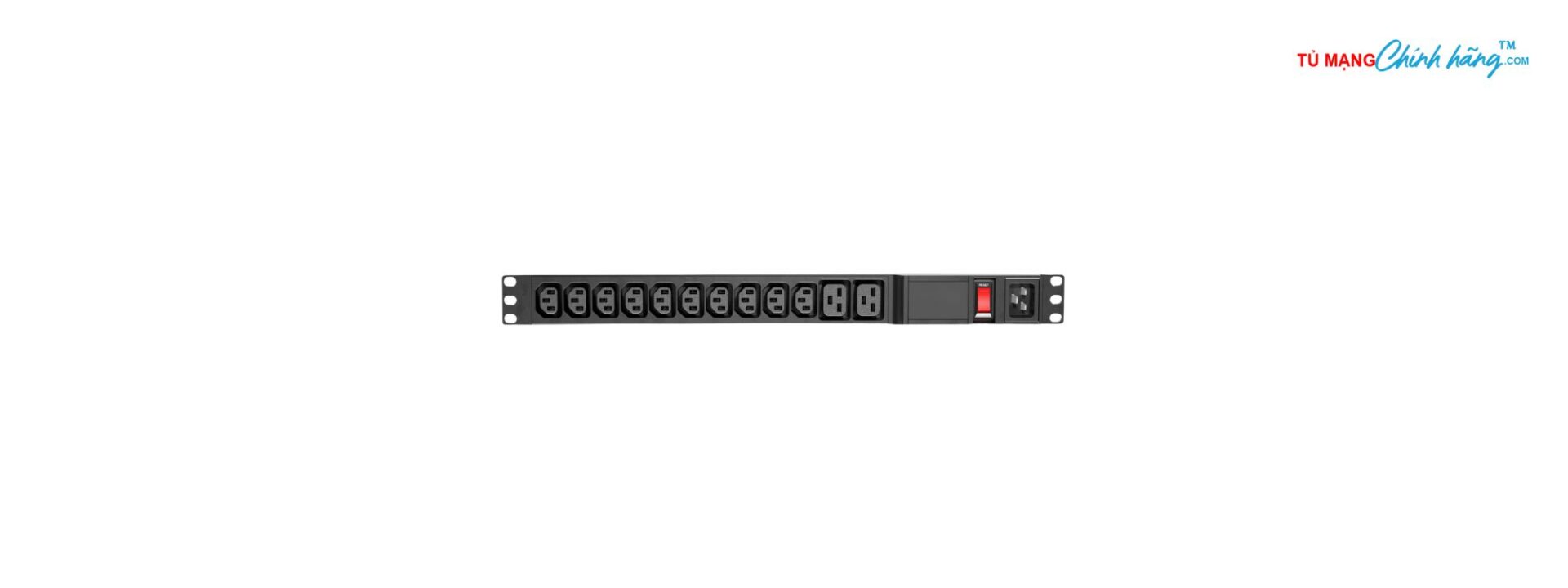 Thanh Cấp Nguồn PDU 10 Cổng C13 & 2 Cổng C19, 20A, Chuẩn 19″ 1U